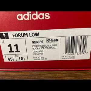 Size 11 adidas forum low Chinese New Year brand new